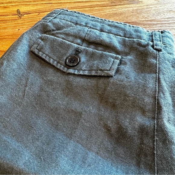 Cielo Classic Women’s Washed Grey Ramie Eco Material Wide Leg Trousers Pants - Picture 2 of 10